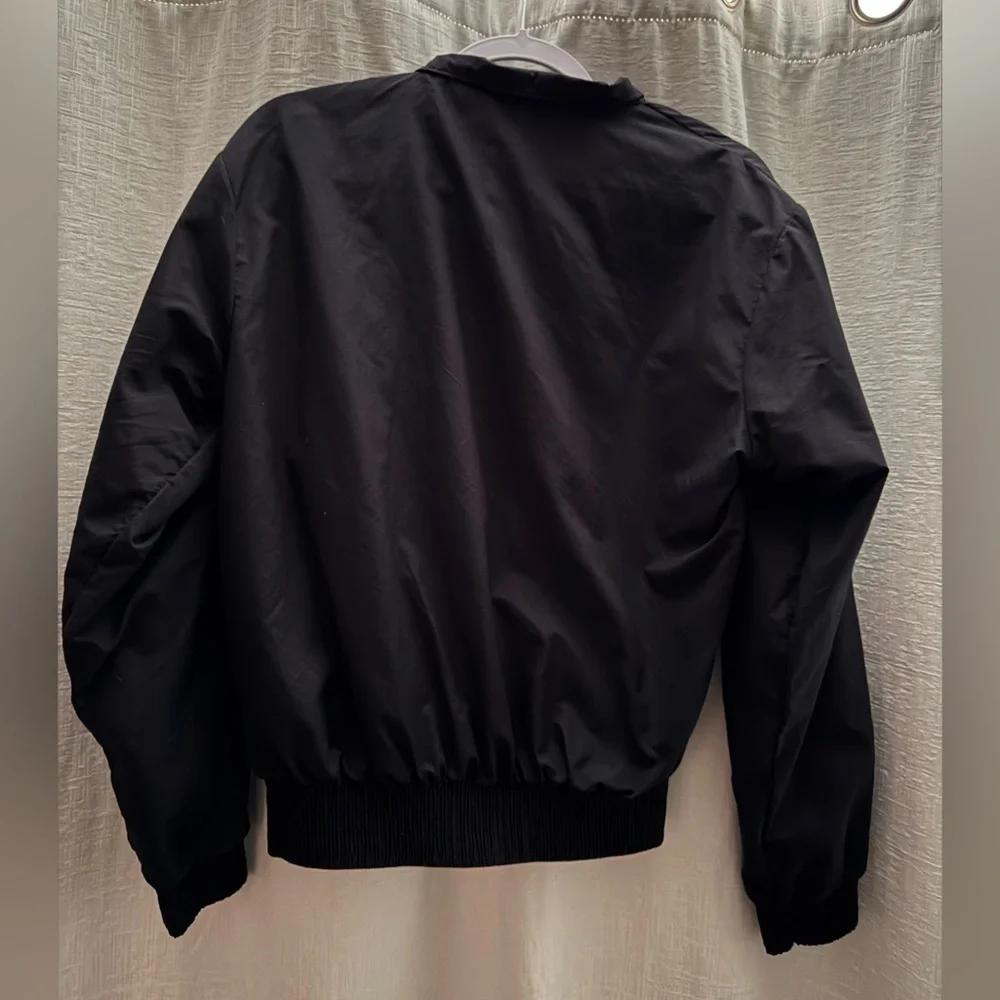 American Made Sportswear Black Bomber Jacket Small USA Made